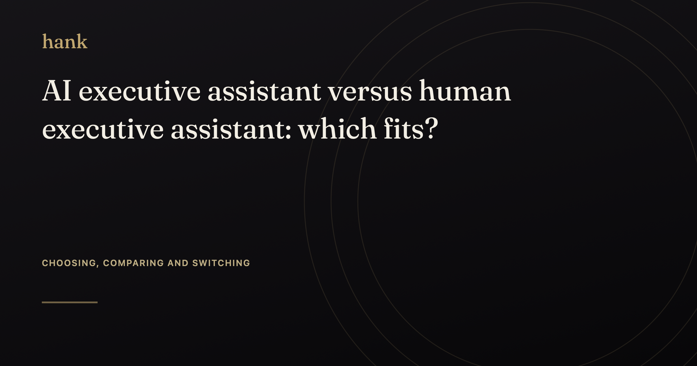 AI executive assistant versus human executive assistant: which fits? — Digital Hank