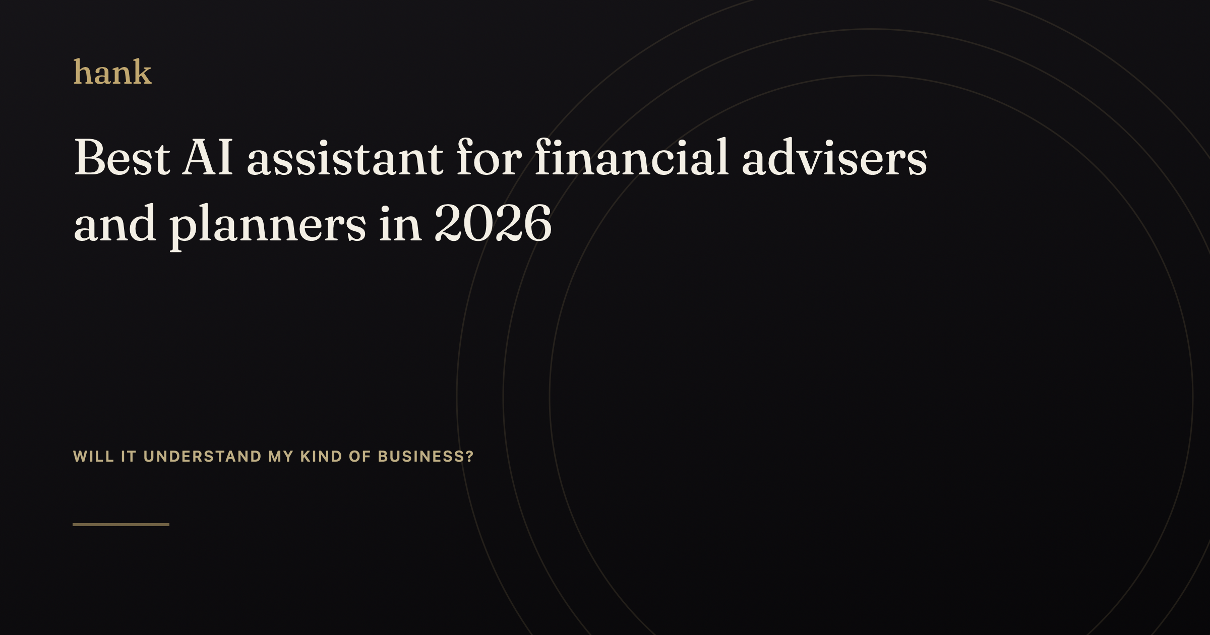 Best AI assistant for financial advisers and planners in 2026 — Digital Hank
