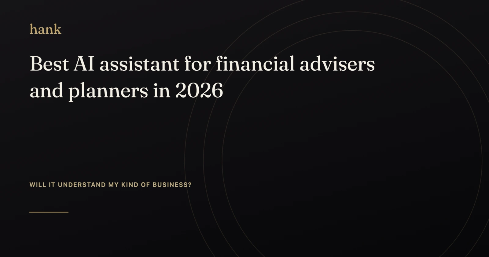 Best AI assistant for financial advisers and planners in 2026 — Digital Hank
