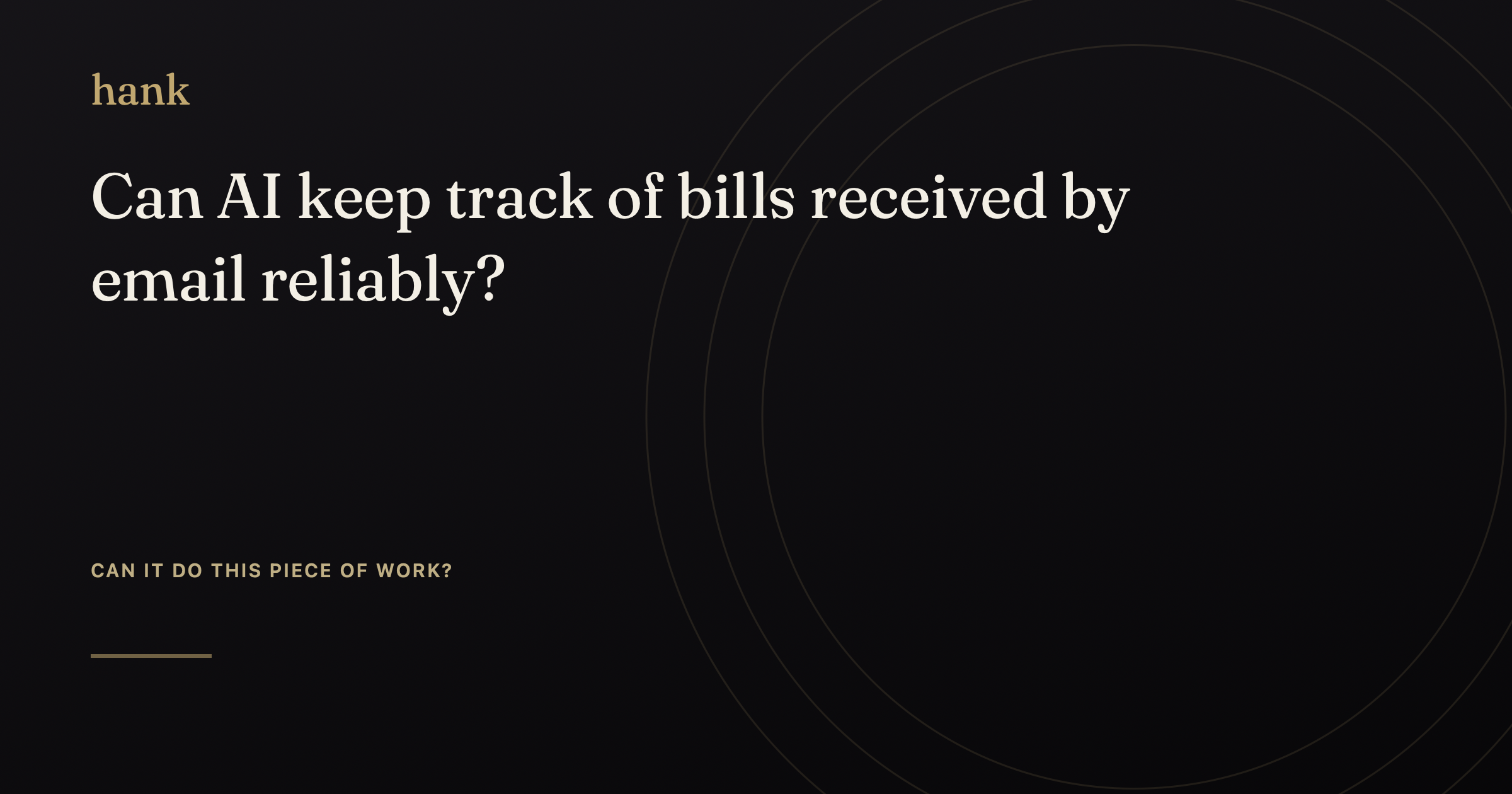 Can AI keep track of bills received by email reliably? — Digital Hank