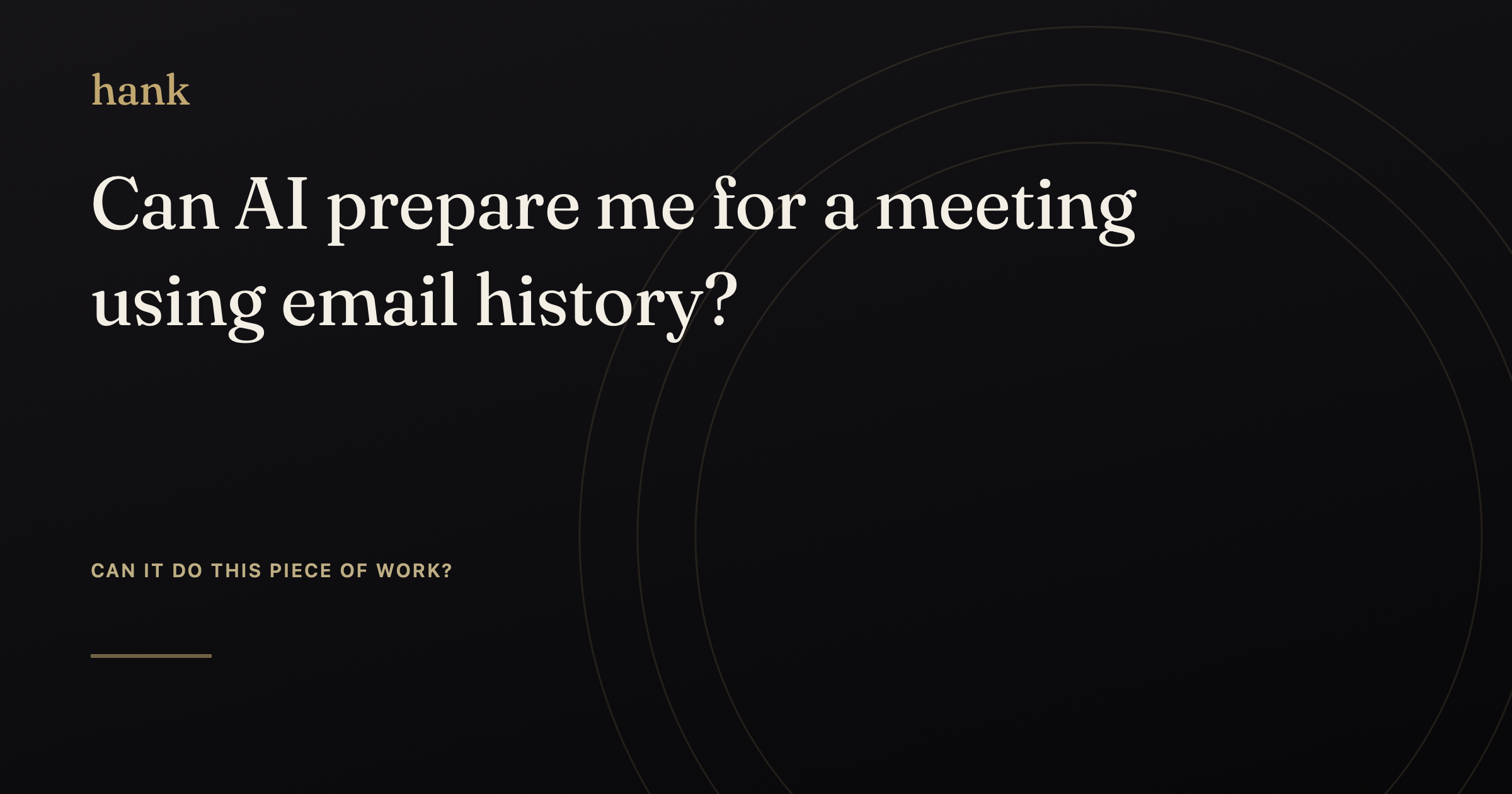 Can AI prepare me for a meeting using email history? — Digital Hank