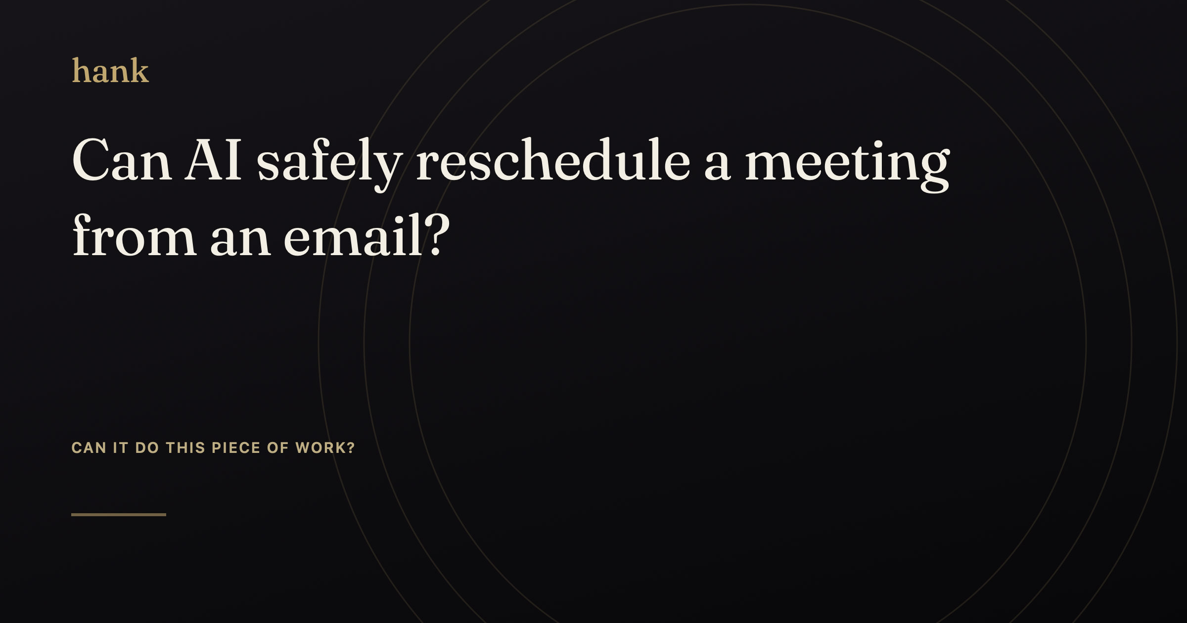 Can AI safely reschedule a meeting from an email? — Digital Hank