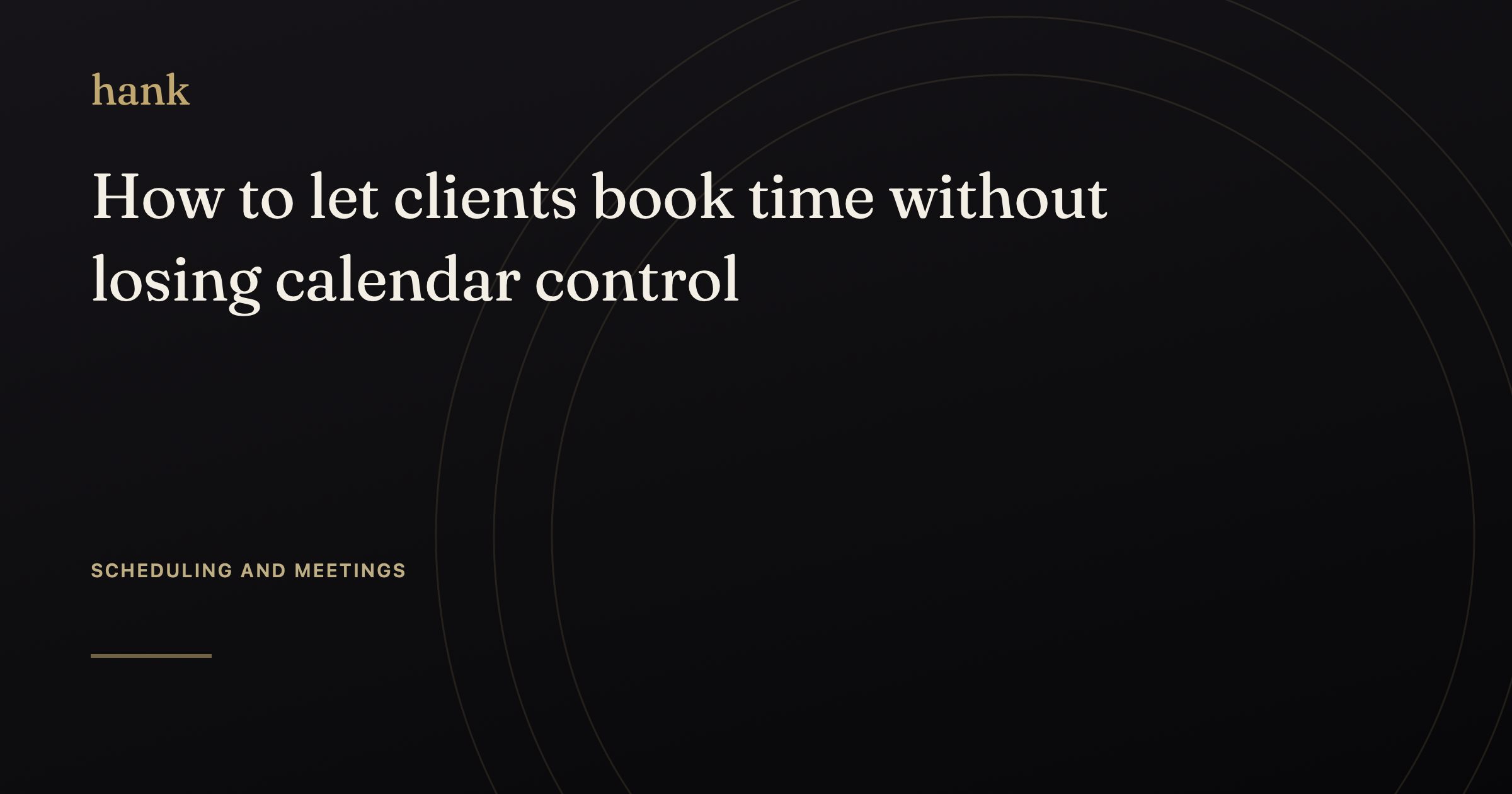 How to let clients book time without losing calendar control — Digital Hank