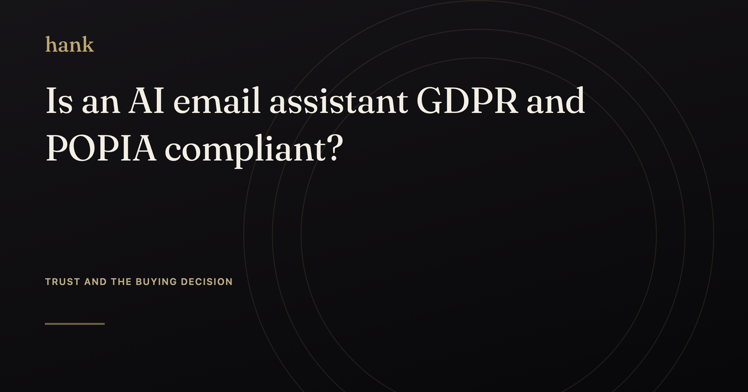 Is an AI email assistant GDPR and POPIA compliant? — Digital Hank